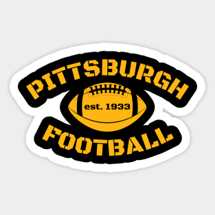 Pittsburgh Football est. 1933 Sticker